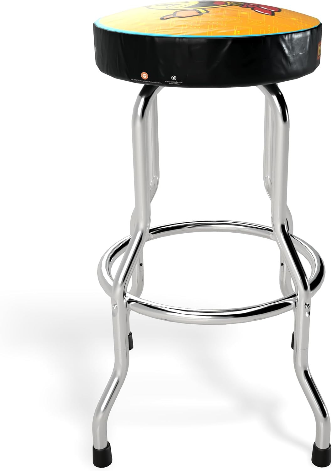 ARCADE1UP Officially Licensed Adjustable Stool with Chrome-Plated Steel Frame an