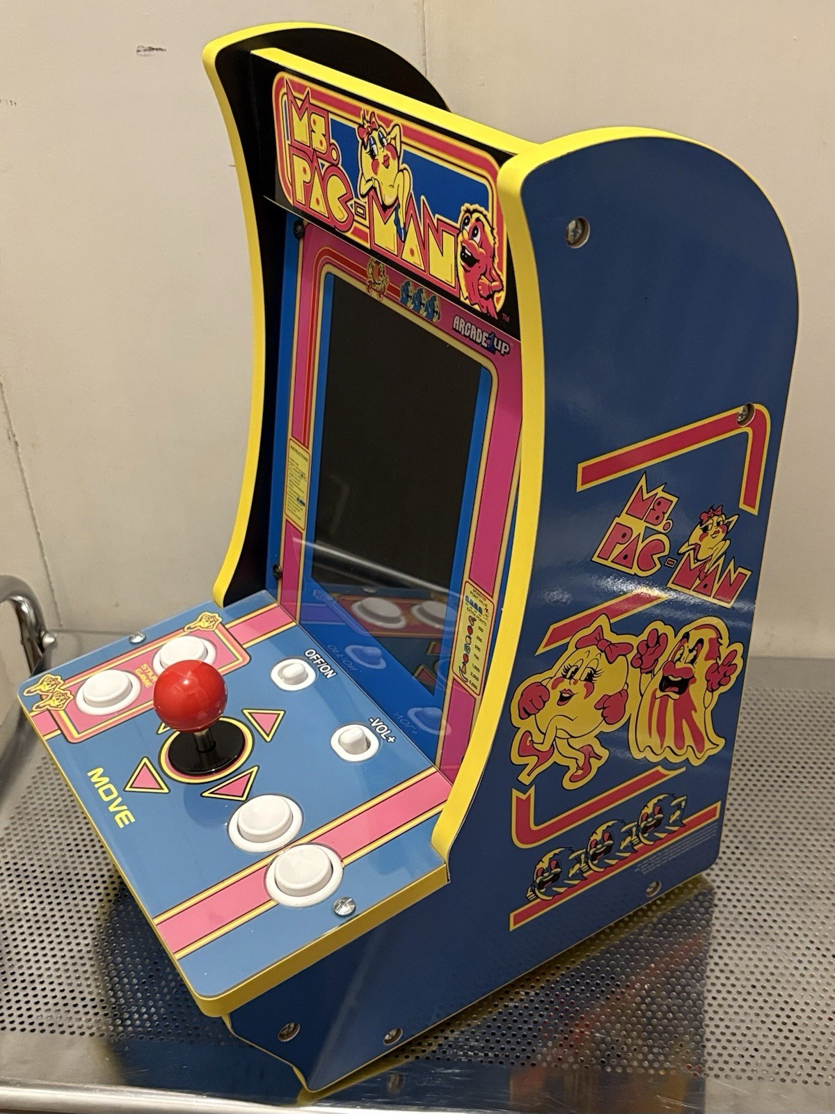 Ms Pac-Man Tabletop Arcade 16″ 4 Games In 1 Galaga Pac-man Plus WORKS GREAT