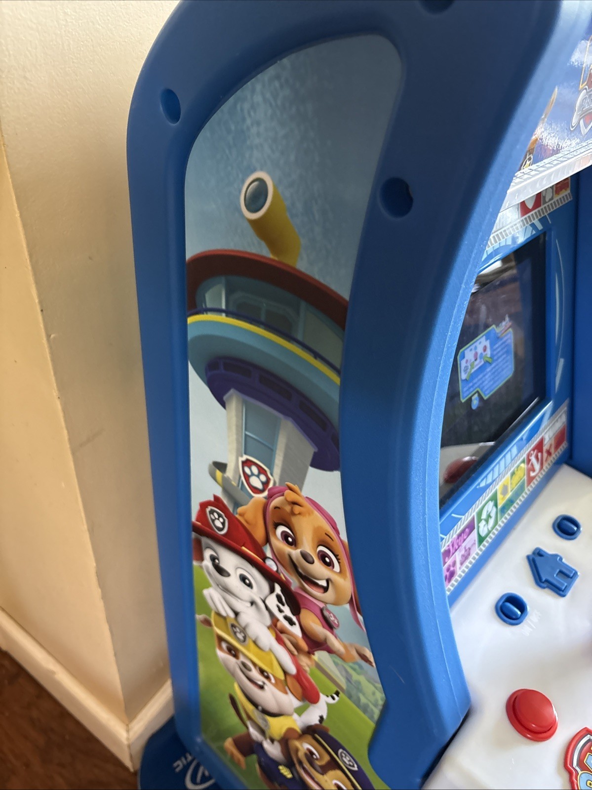 Arcade1up Paw Patrol Jr Video Game PAW-J-01340 TESTED w/ Power Cord & Stool