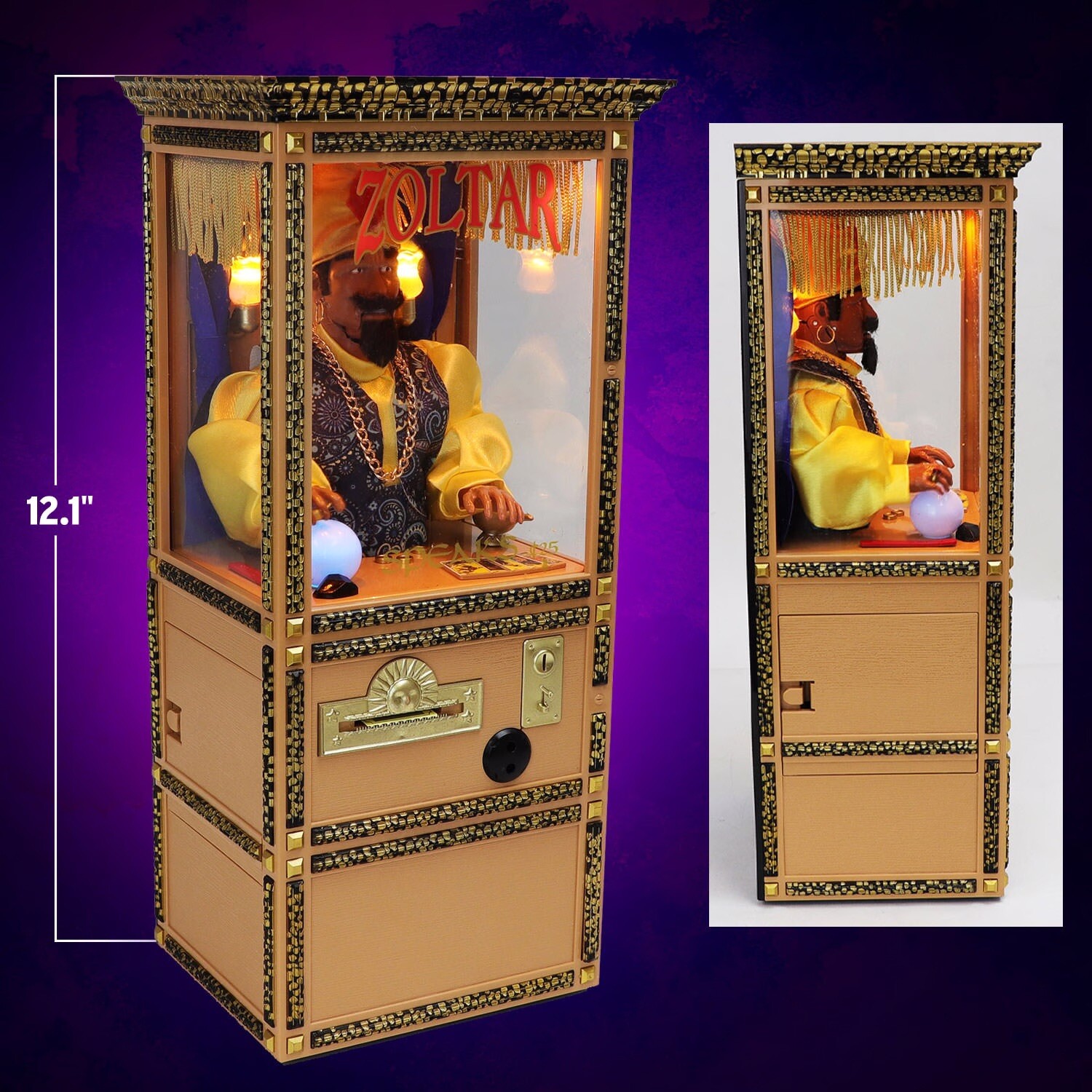Zoltar Speaks Fortune Teller 1/6 Scale Mini Zoltar 12” working replica w/Extras