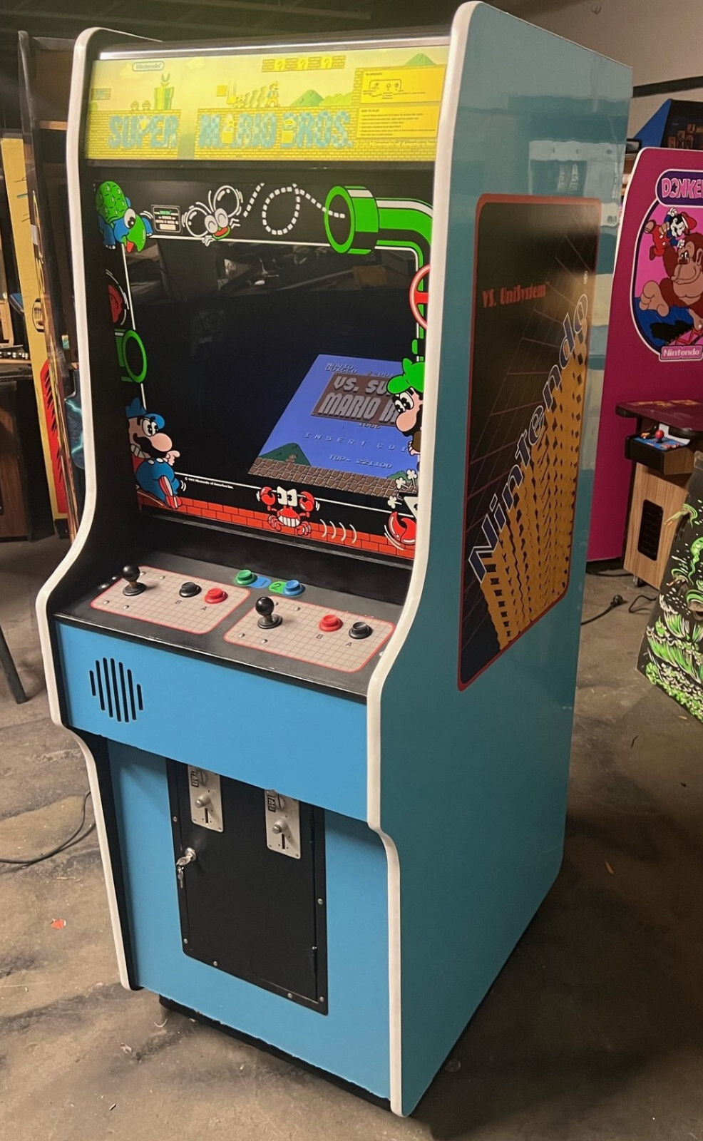 SUPER MARIO BROS NINTENDO VS ARCADE MACHINE by NINTENDO 1987 (Excellent) *RARE*