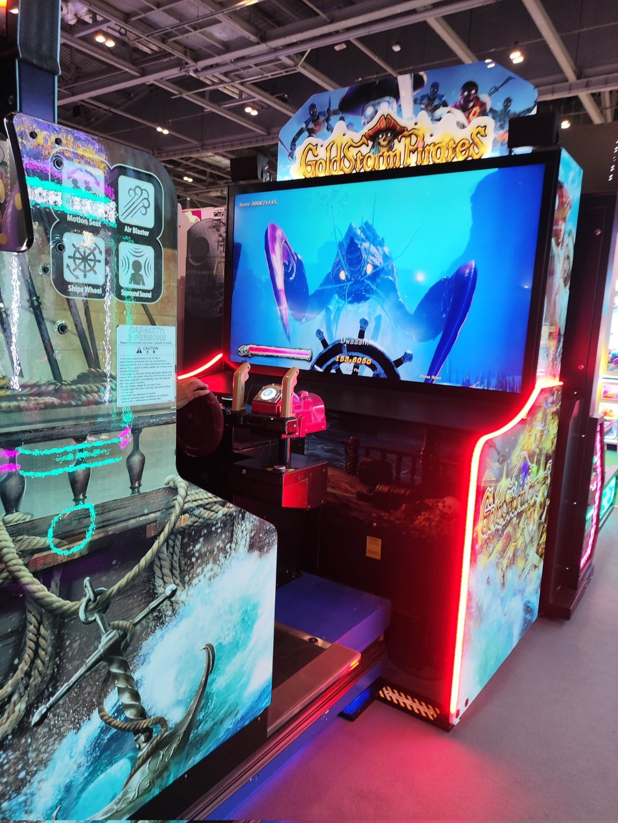Bandai Namco GoldStorm Pirates Arcade Game Machine – 2 Player Shooter, FREE SHIP
