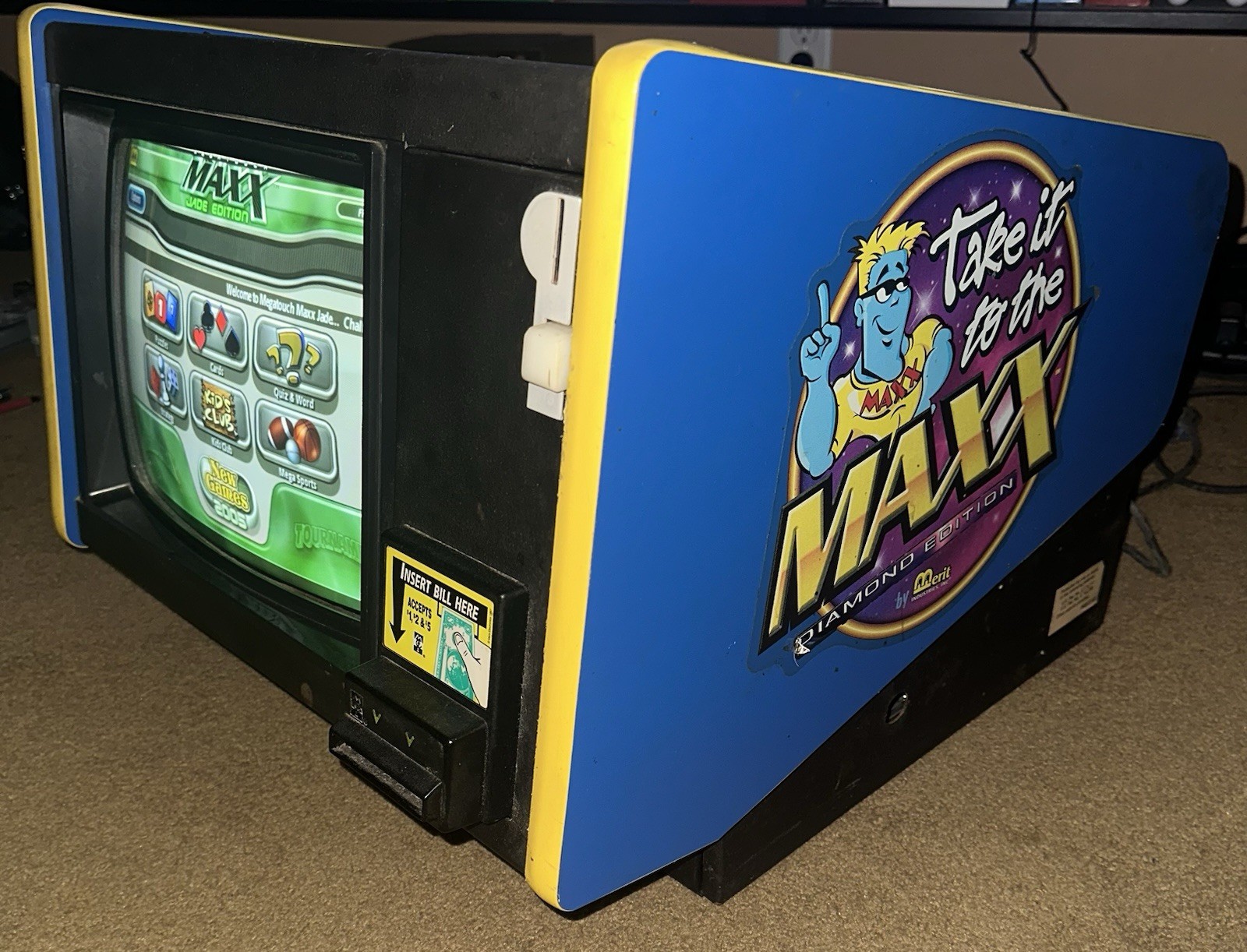 Megatouch Touchscreen Countertop Arcade Gaming Updated Jade Edition