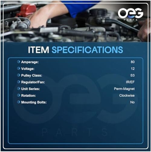 OEG Parts New Alternator Compatible With Isuzu Chevy NPR NQR 4.8L 1998-2002