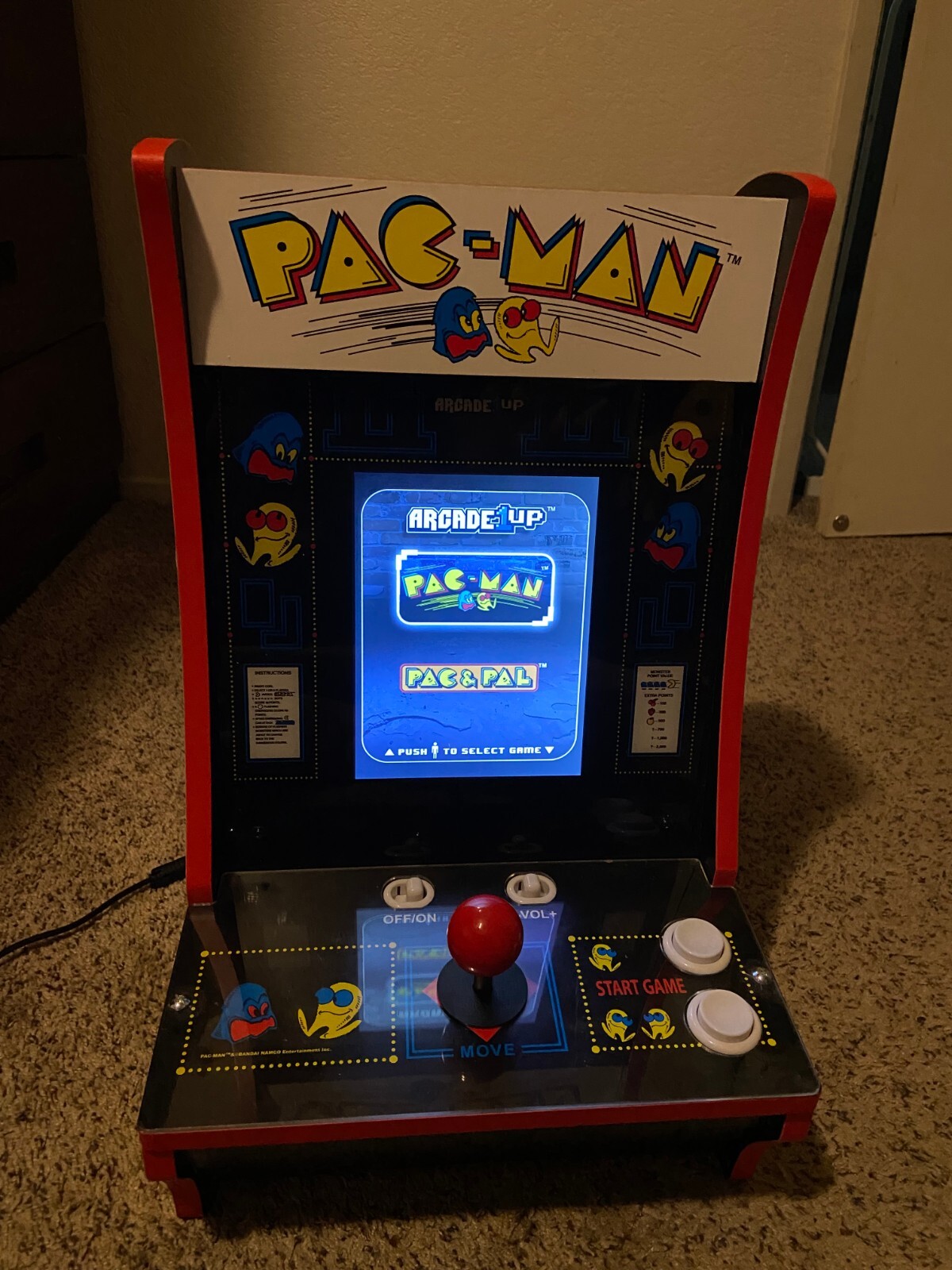 Acrade1Up Pac-Man & Pac & Pal Countercade 2 games in 1 Arcade Machine 1&2 Player