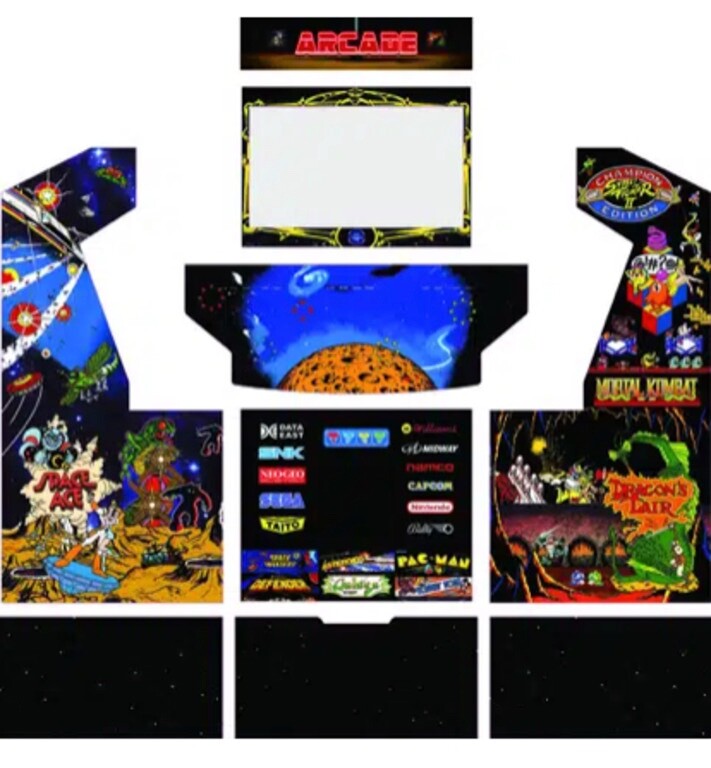 Custom Arcade Game: 500 in 1 | Full Sized 50″ LCD | Suzo Happ Controls | NEW!