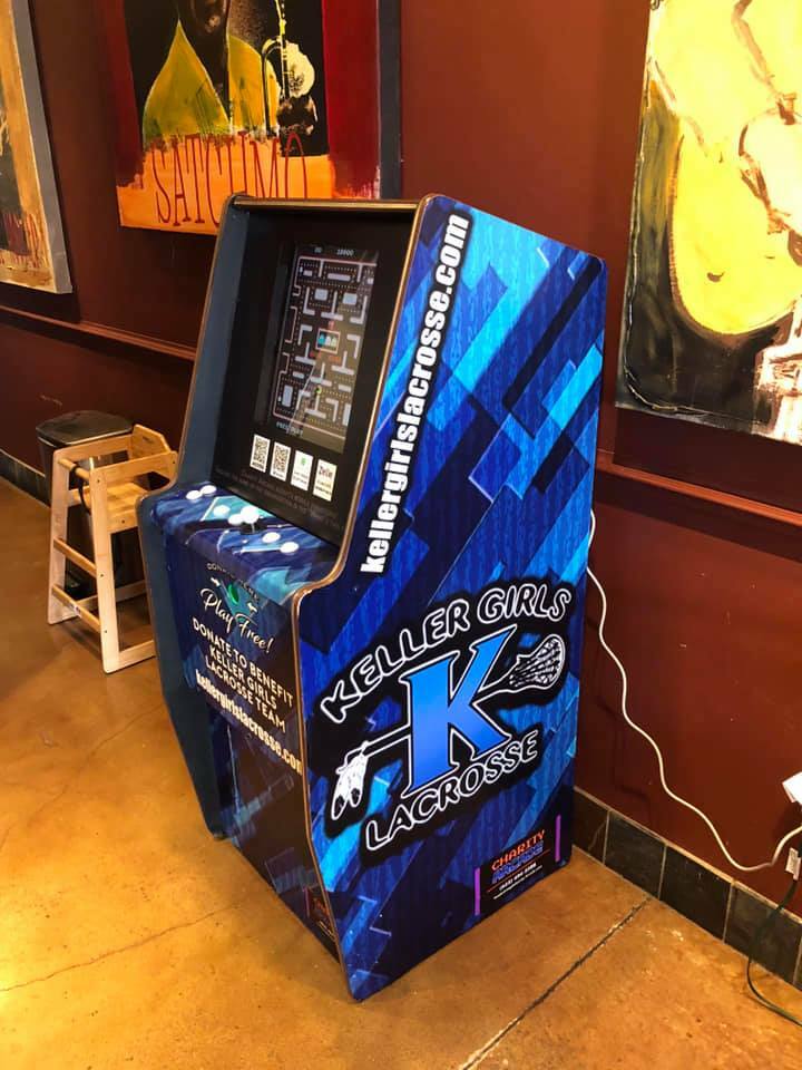 1981 Reunion NAMCO Licensed Ms. Pacman/Galaga Arcade Machine Game Charity Arcade