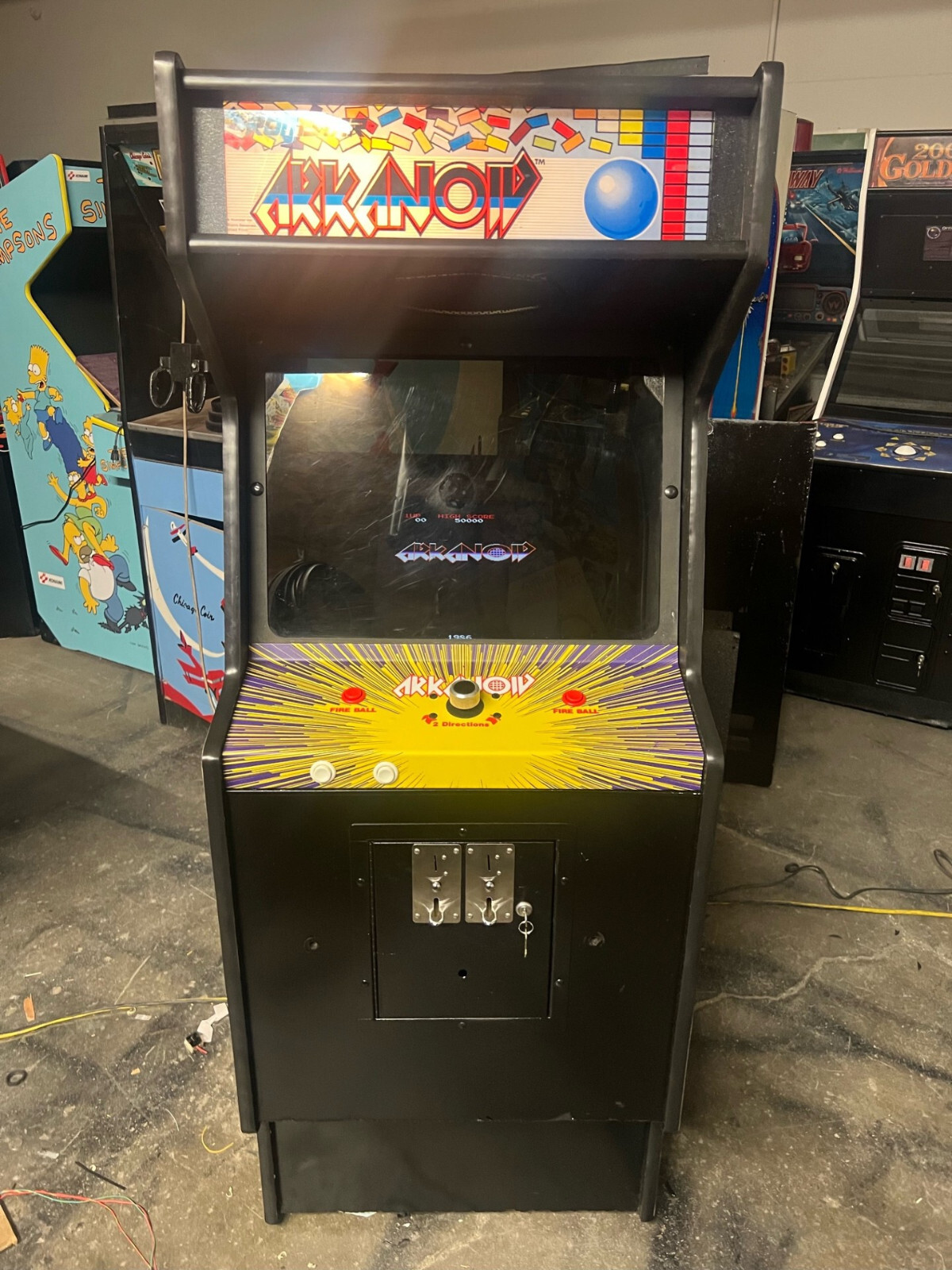 ARKANOID ARCADE MACHINE by TAITO/ROMSTAR (Excellent Condition) *RARE*