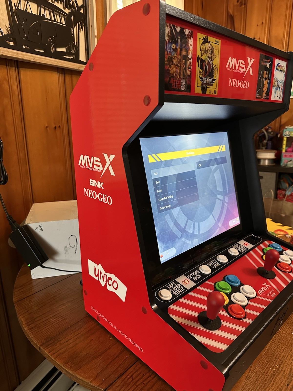 Unico MVSX SNK Neo Geo Multi Video System Tabletop Home Arcade Cabinet