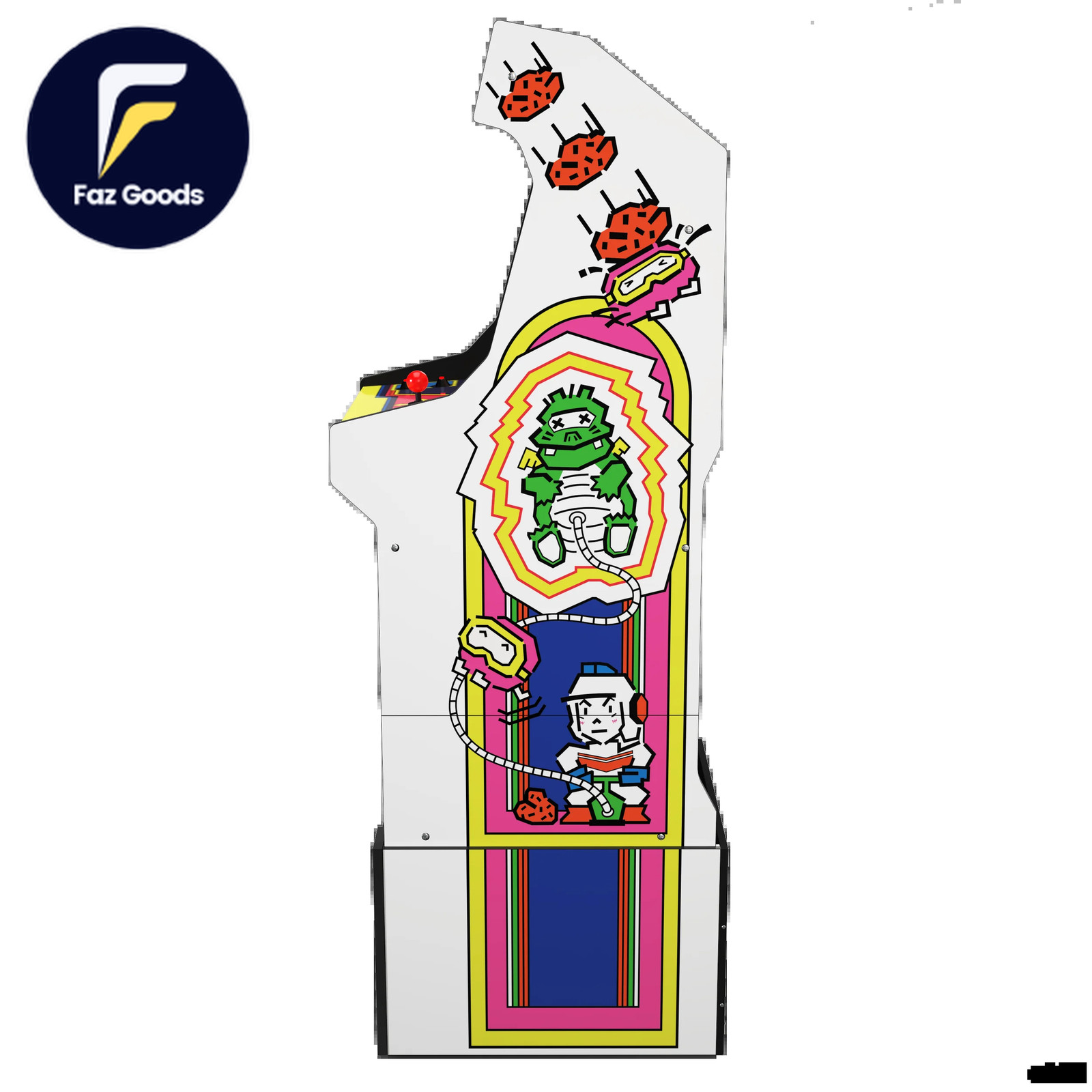 Arcade1Up Dig Dug Bandai Namco Legacy Edition Arcade with Riser and Light-Up Ma