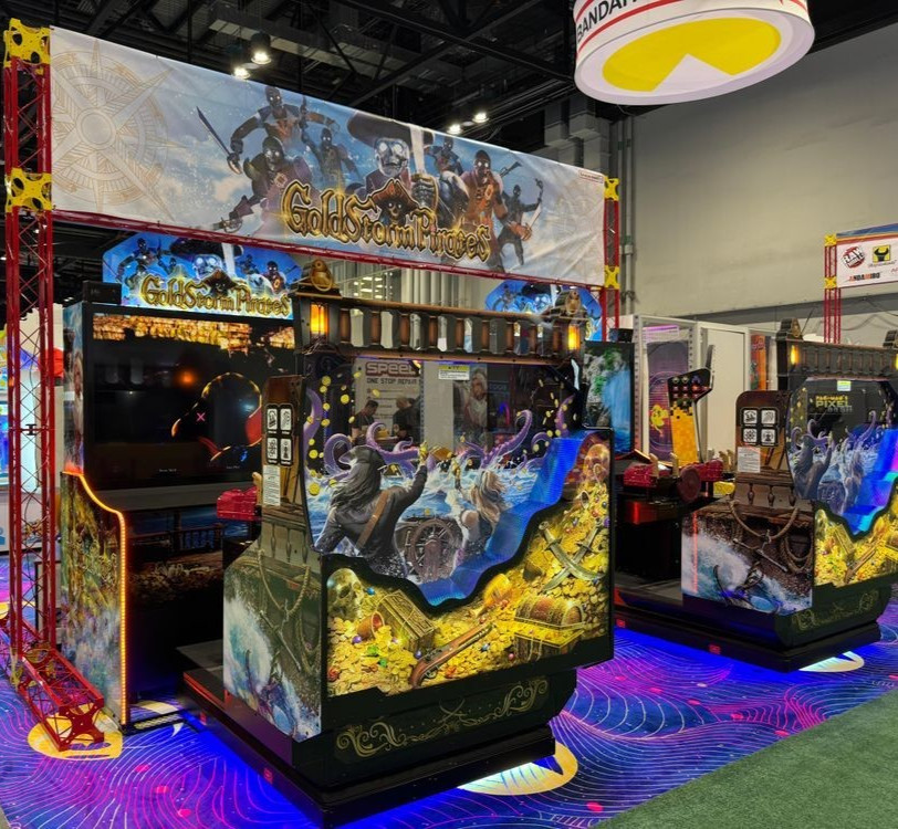 Bandai Namco GoldStorm Pirates Arcade Game Machine – 2 Player Shooter, FREE SHIP