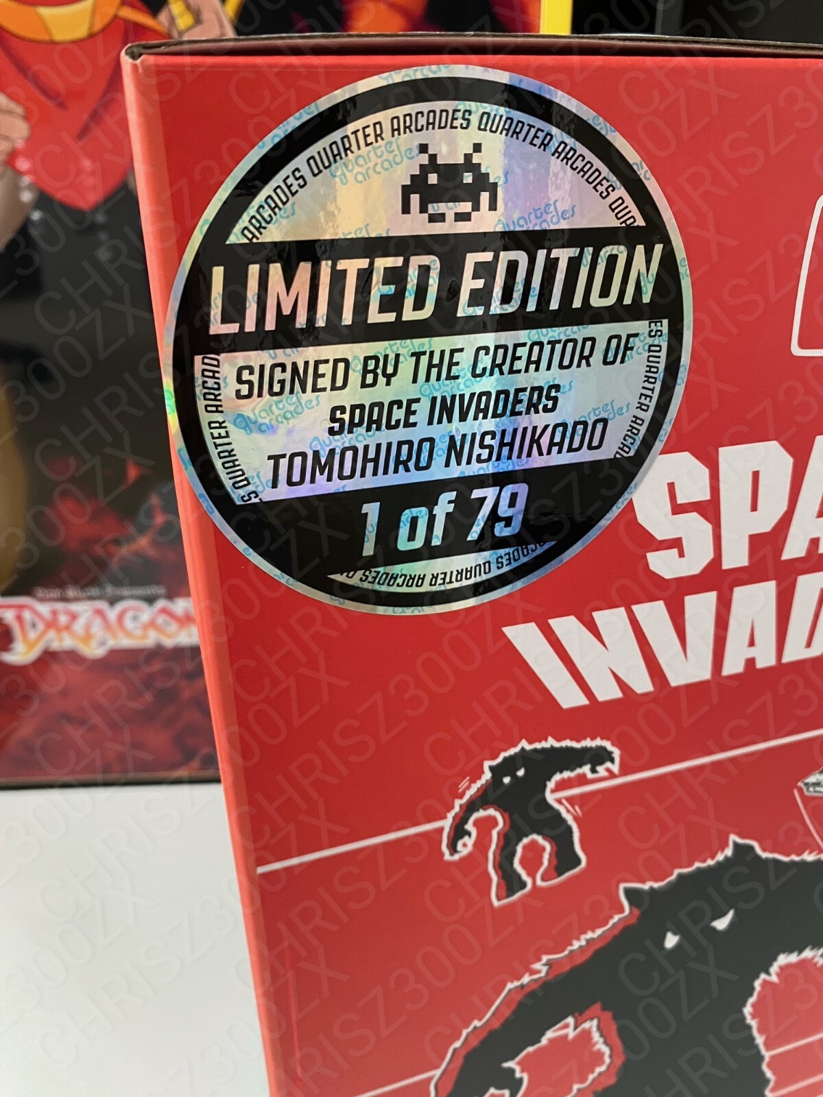 Space Invaders Part II Quarter Size Arcade Cabinet Signed Collector’s Edition