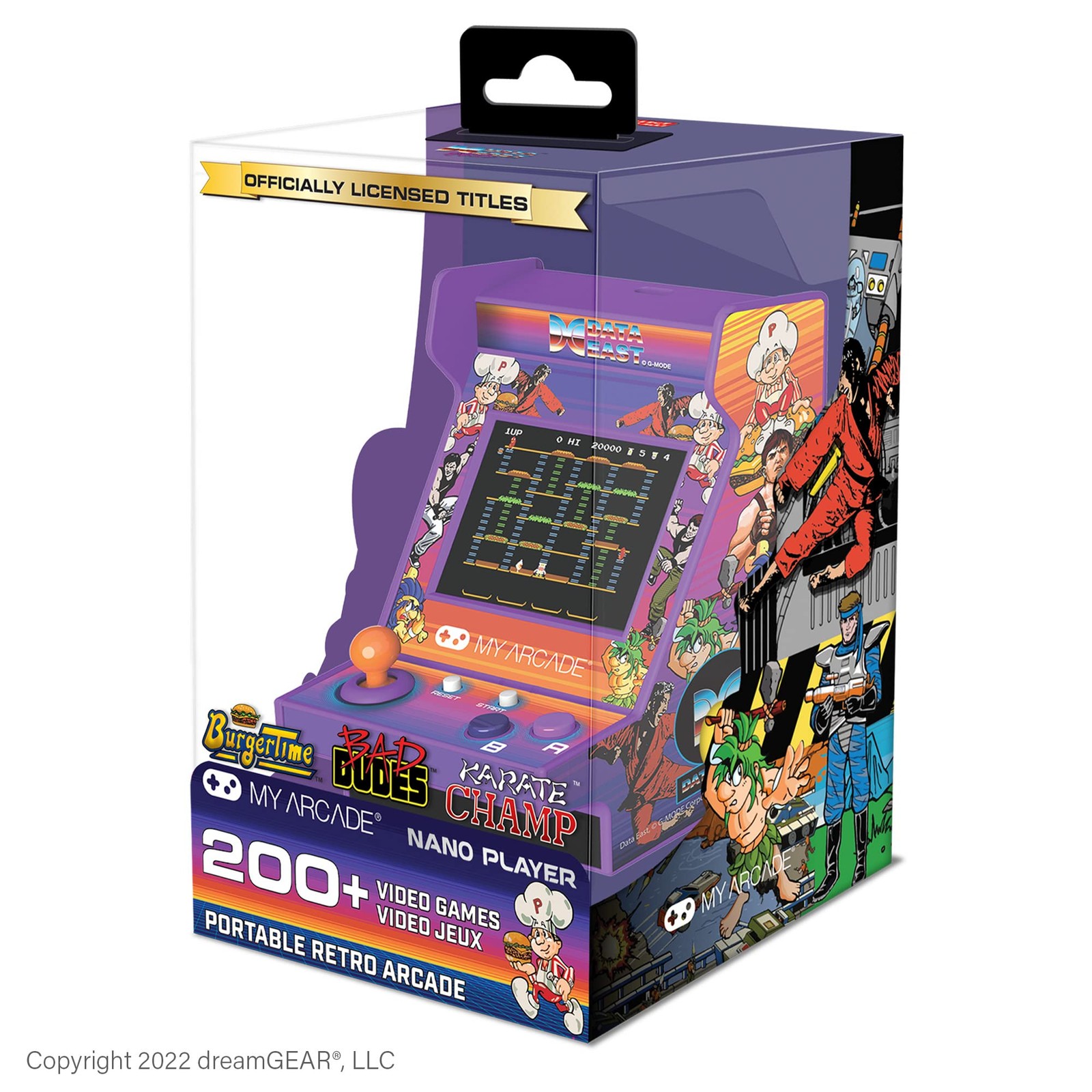 MY ARCADE Data East Hits Nano Player – 4.5″ Fully Playable East, Purple