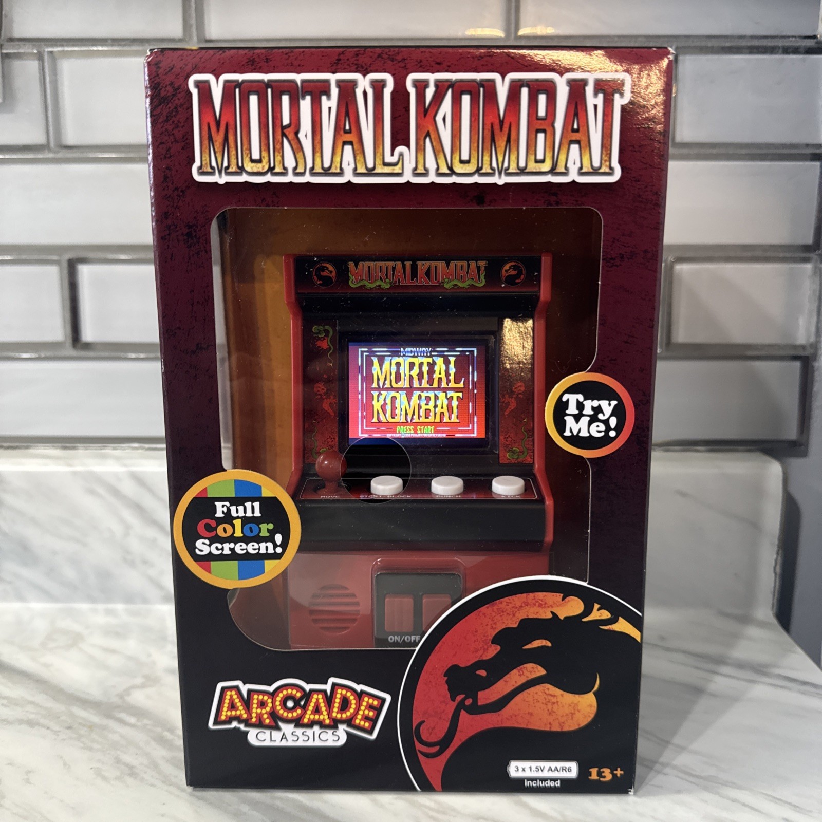 Mortal Kombat Mini Arcade Classics Basic Fun 90’s Video Game WB New RETRO GAMING
