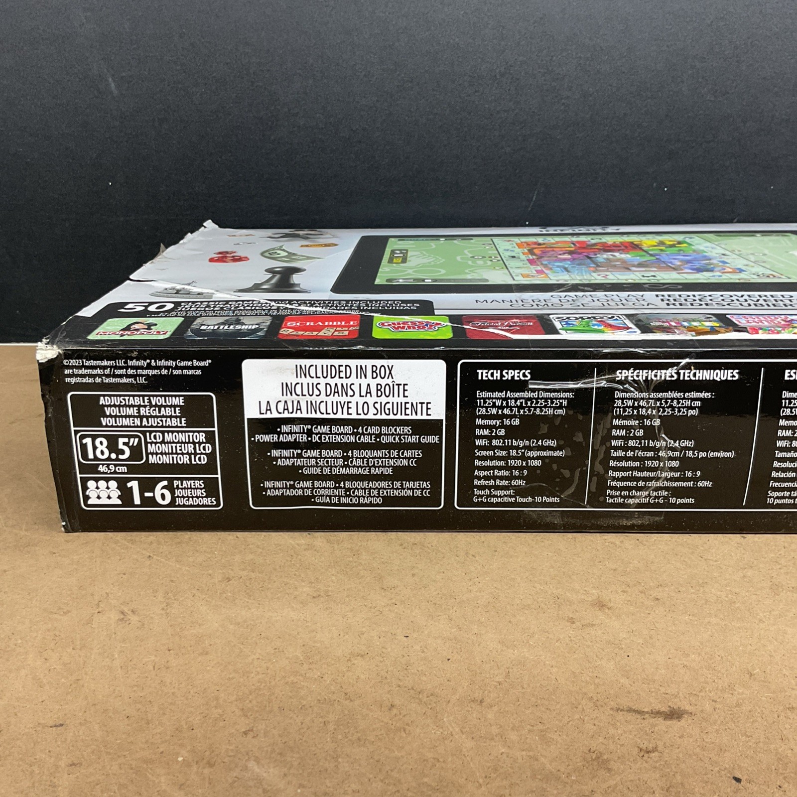 Arcade1Up Infinity Game Board 18.5in Touchscreen Multiplayer – OPEN BOX