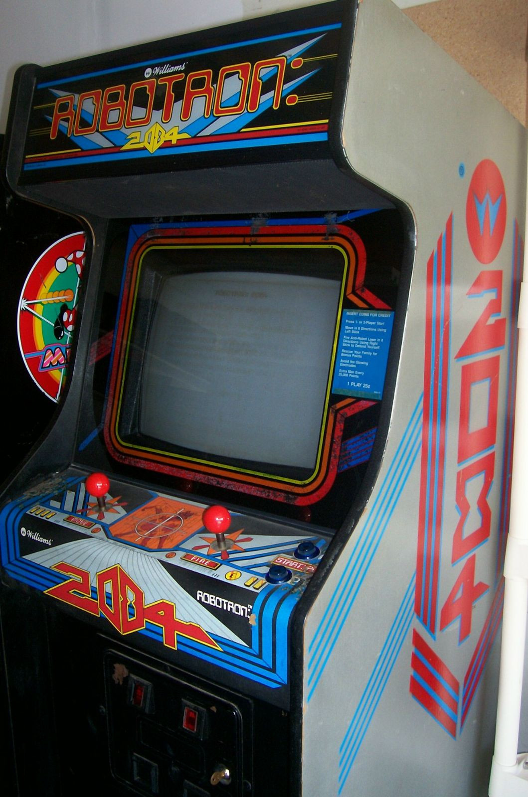 ROBOTRON Partially Restored, Original Video Arcade Game with Warranty & Support