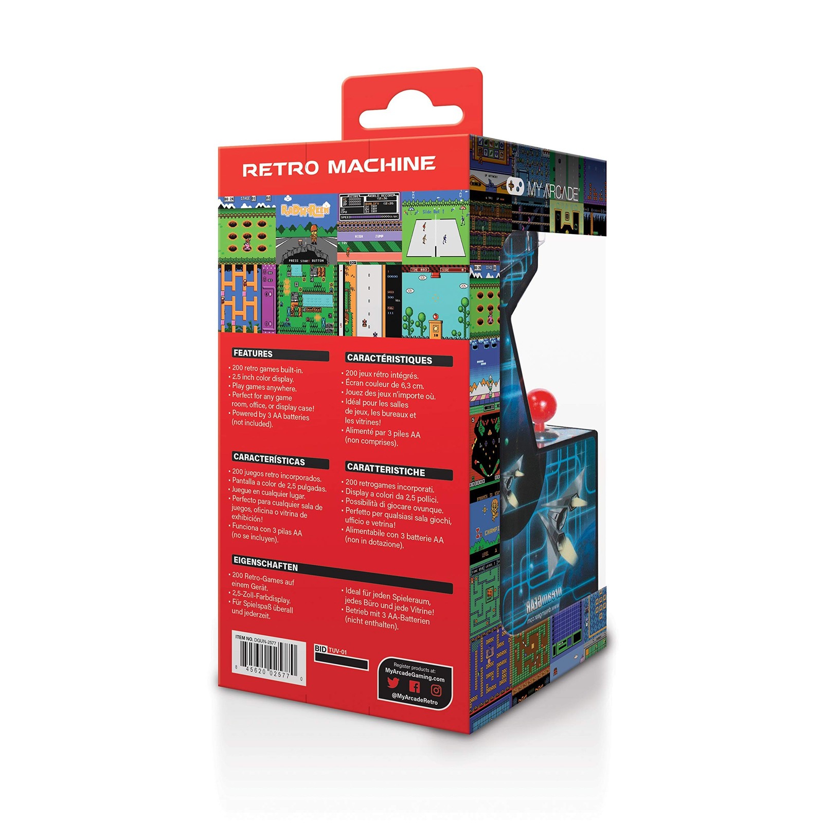 My Arcade Retro Machine Playable Mini Arcade: 200 Retro Style Games Built In,…