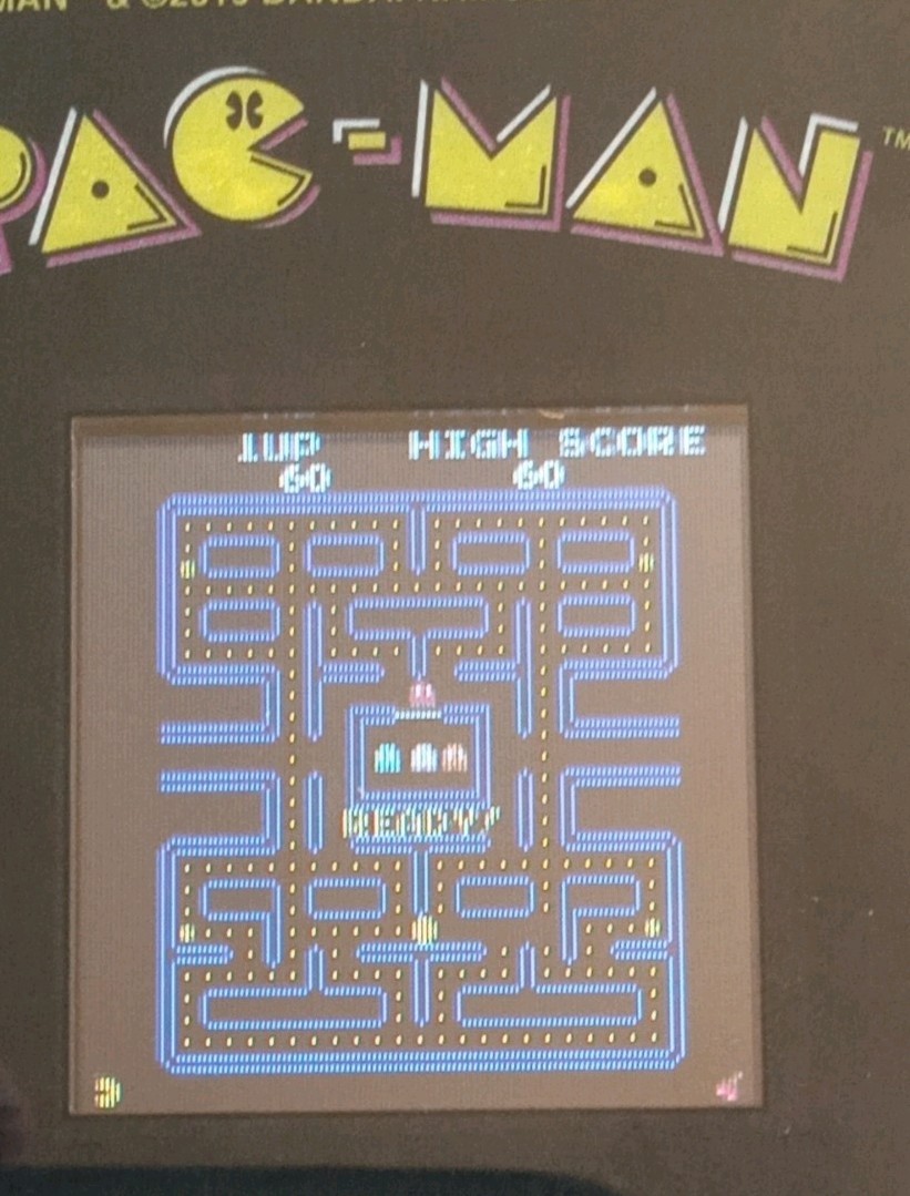 Tabletop Pac-Man Miniature Version Handheld 2019 Bandai Works Great