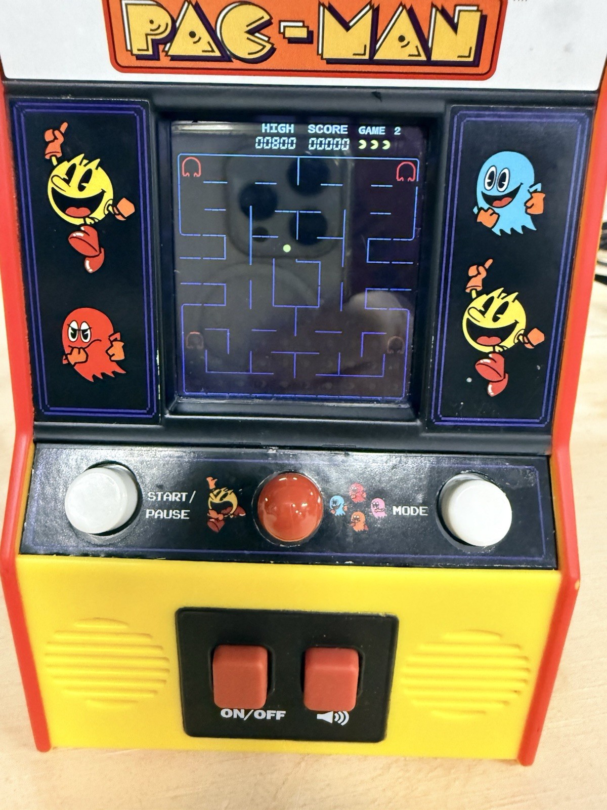 Pac-Man 40th Anniversary Mini Arcade Classics Machine Tested, Great Game B52