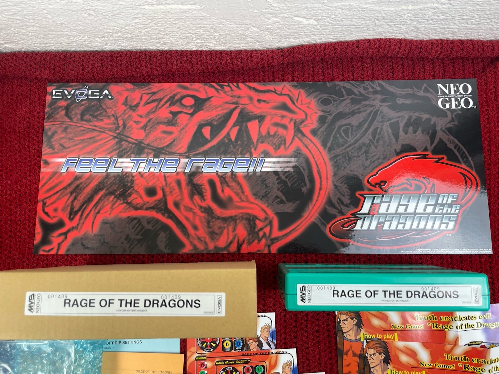 Rage Of The Dragons Neo Geo MVS Complete Kit English Matching Serials