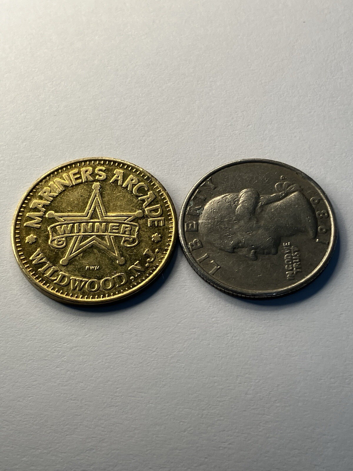 Wildwood New Jersey Mariners Arcade, Boardwalk Arcade Token 5 POINTS #tn1