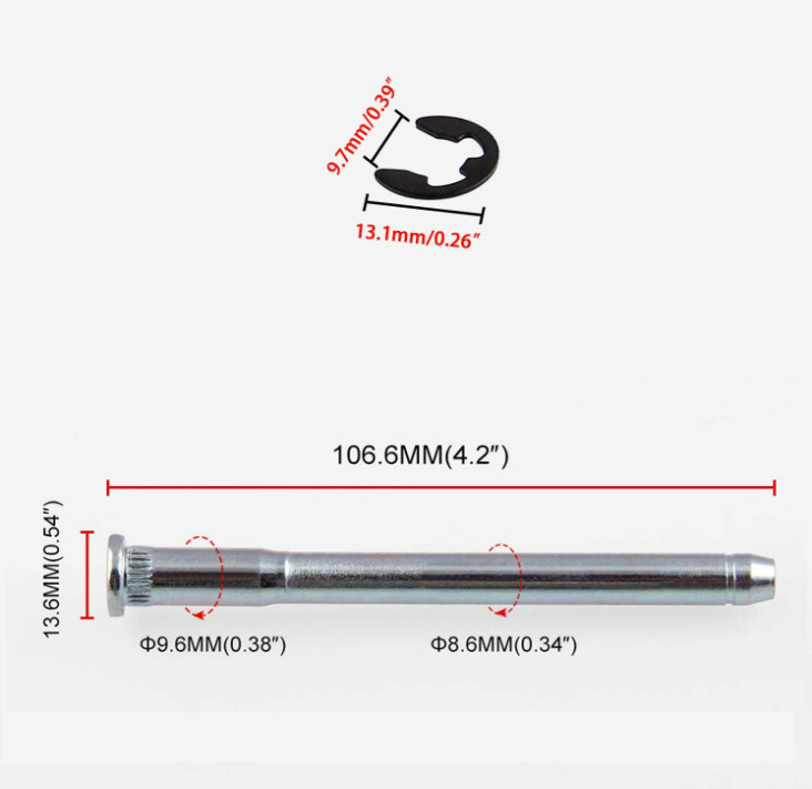 Kit Reparación Bisagra Puerta 4 Pines 2 Puertas Compatible S10 S15 94-04