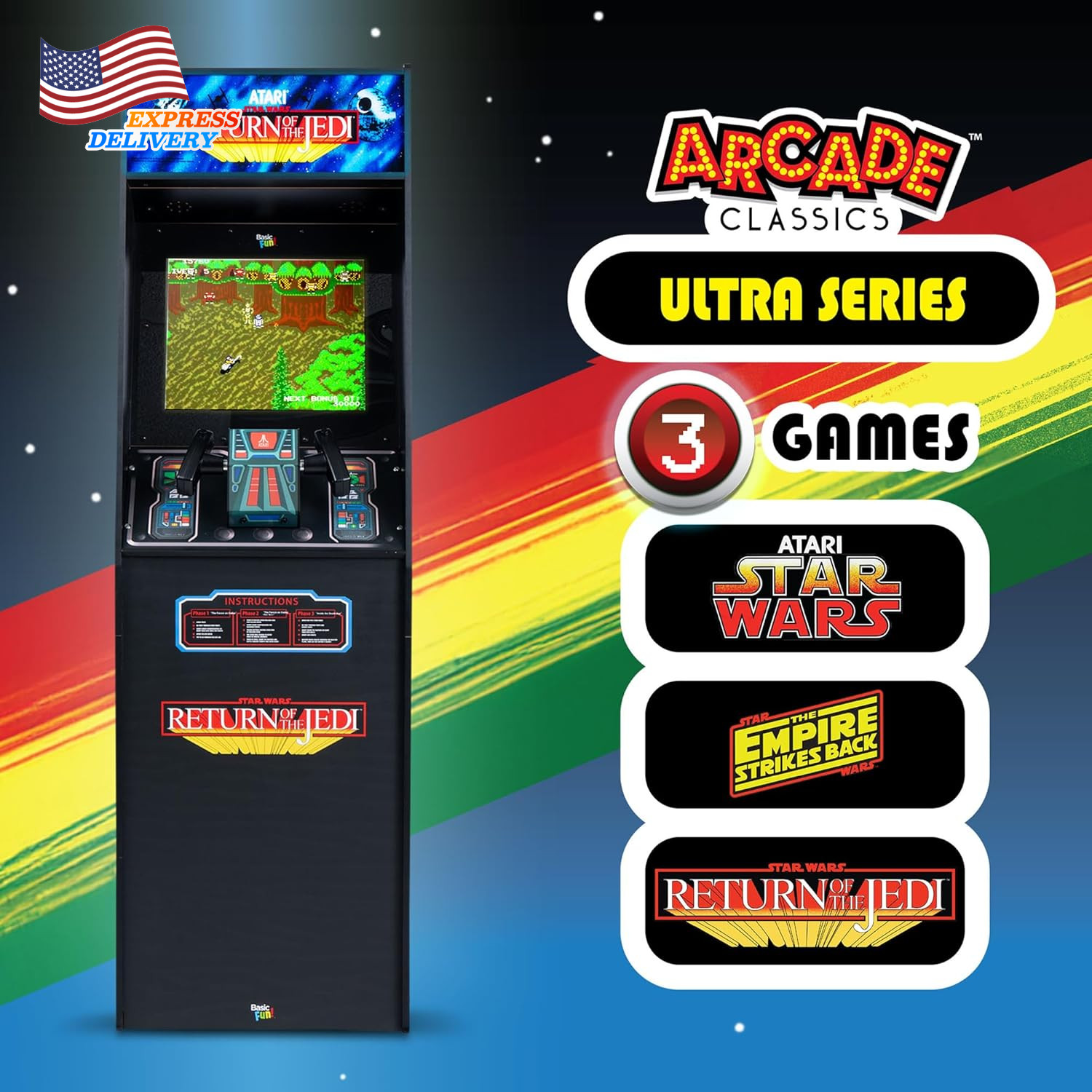 Atari Star Wars Ultra Series Free Standing Electronic Game W/ 17″ Liquid Crystal