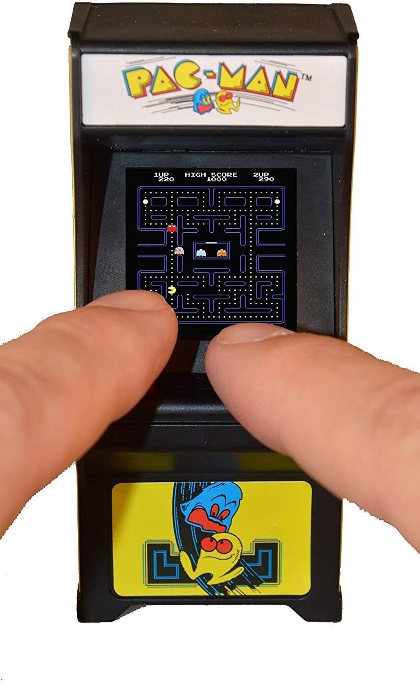 Mini Pac-Man Arcade Game – 3.5″ Size with Full Gameplay & Authentic Sounds