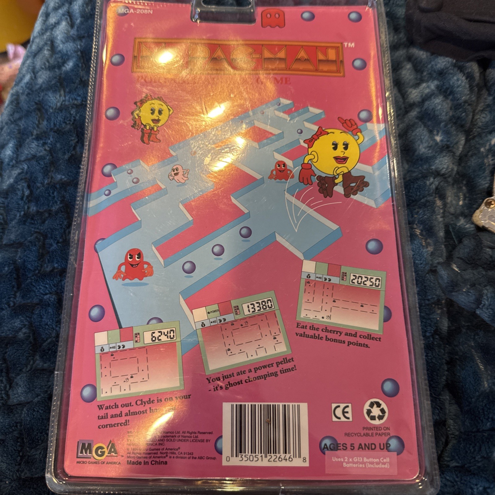 1996 Ms. PacMan Portable Handheld Arcade Game Brand New Factory Sealed MGA-208N