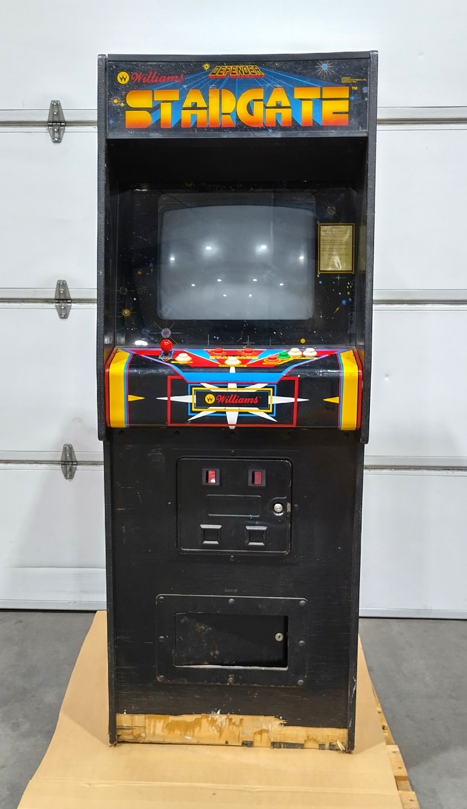 Williams Defender Stargate Vintage Full-sized Arcade Cabinet – No Power