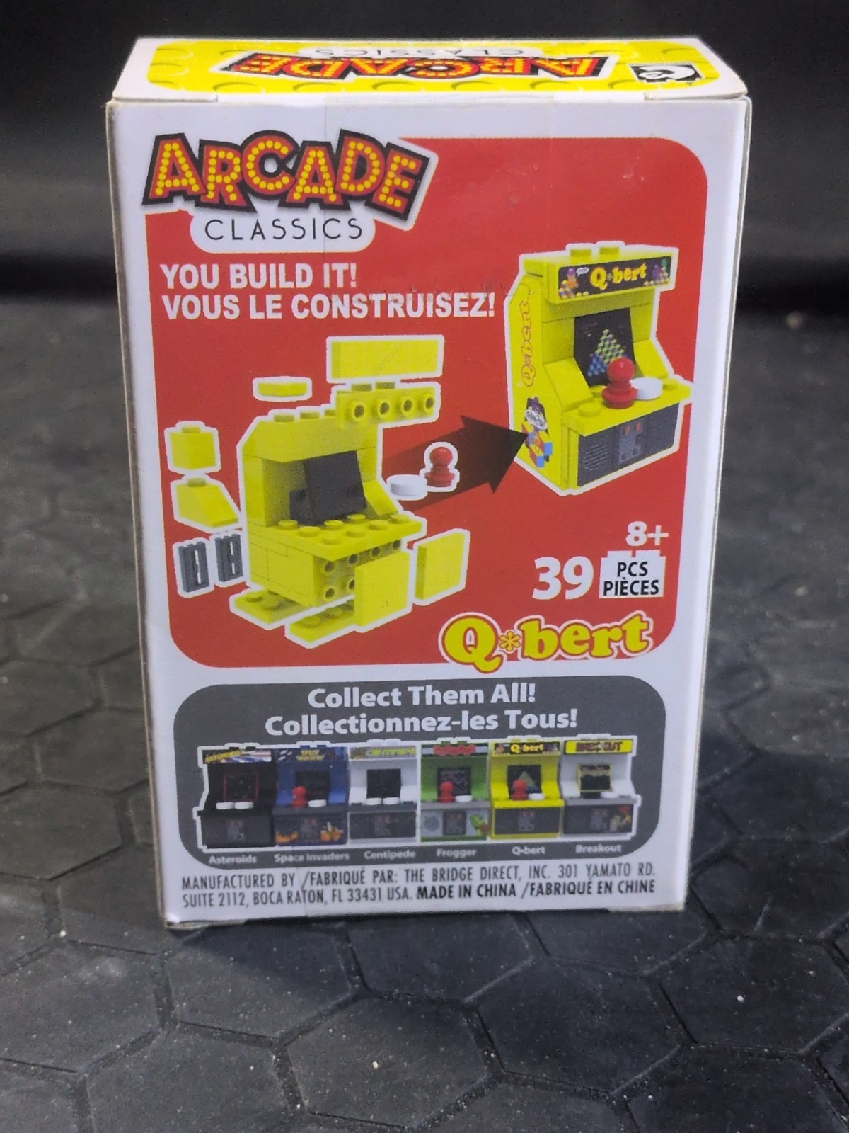 Arcade Classics Buildable Mini Arcade You Build 39 Pieces Q-bert – NIB