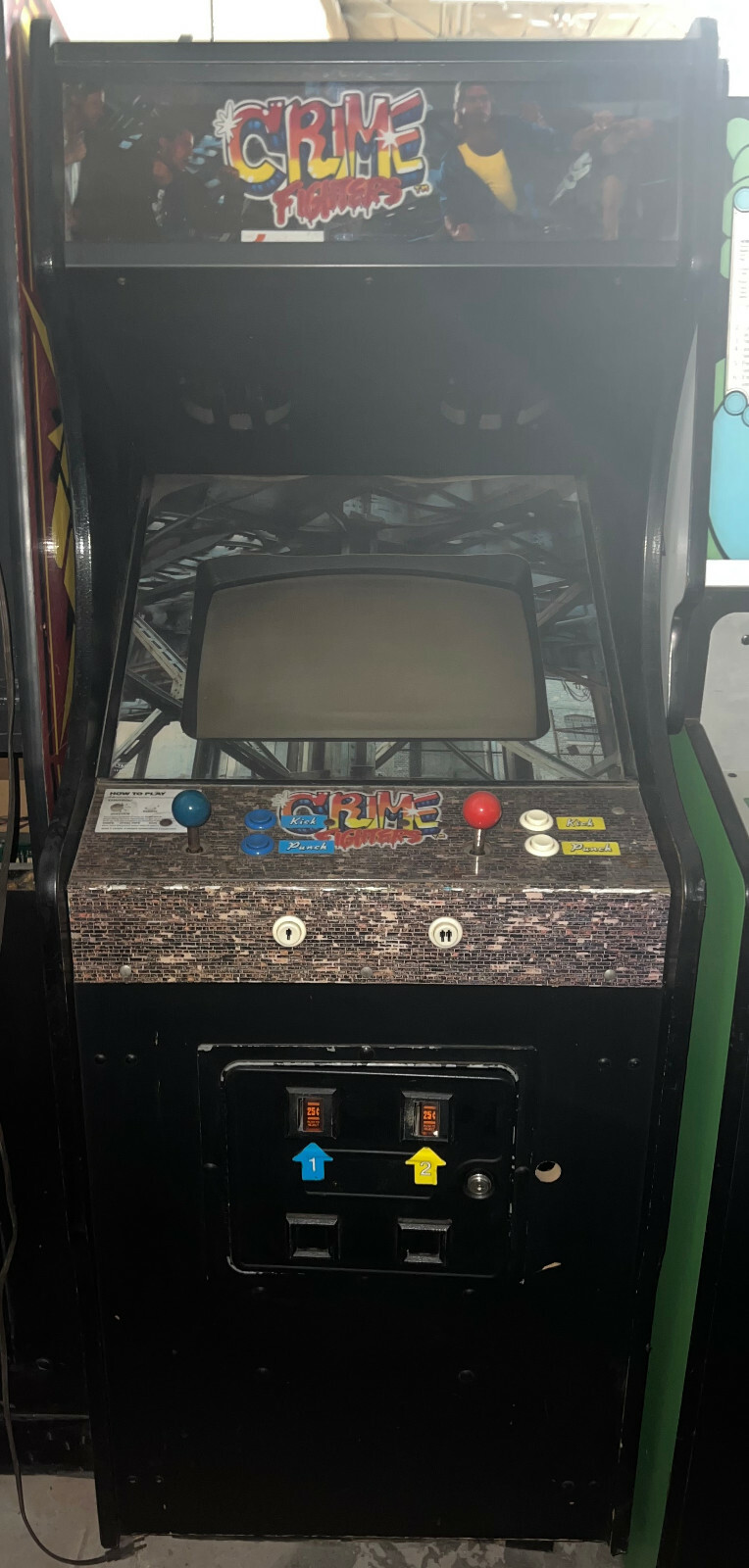 CRIME FIGHTERS ARCADE MACHINE by KONAMI 1989 (Excellent Condition) *RARE*