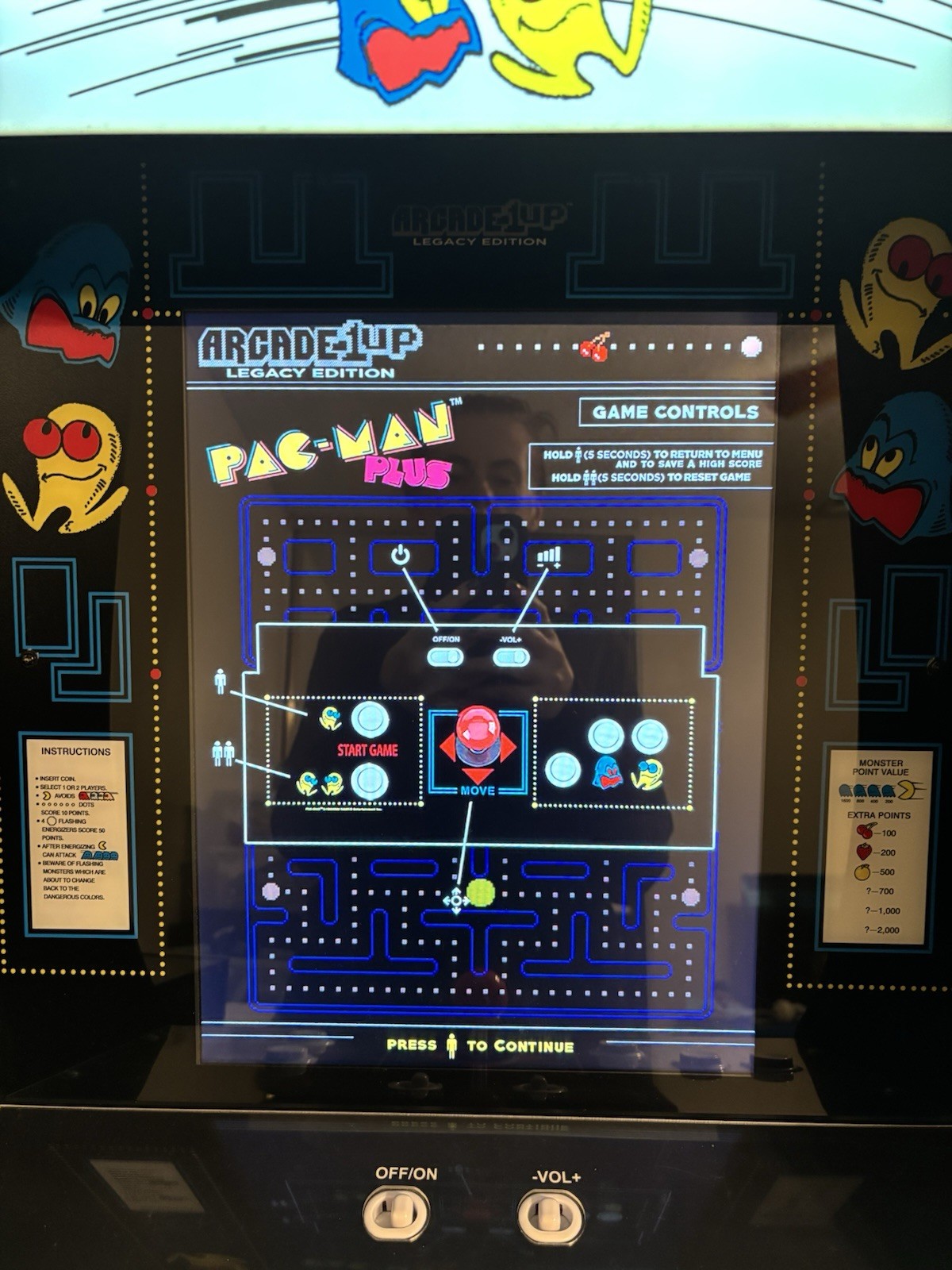 Arcade1up Pac-Man 12 in 1 legacy edition