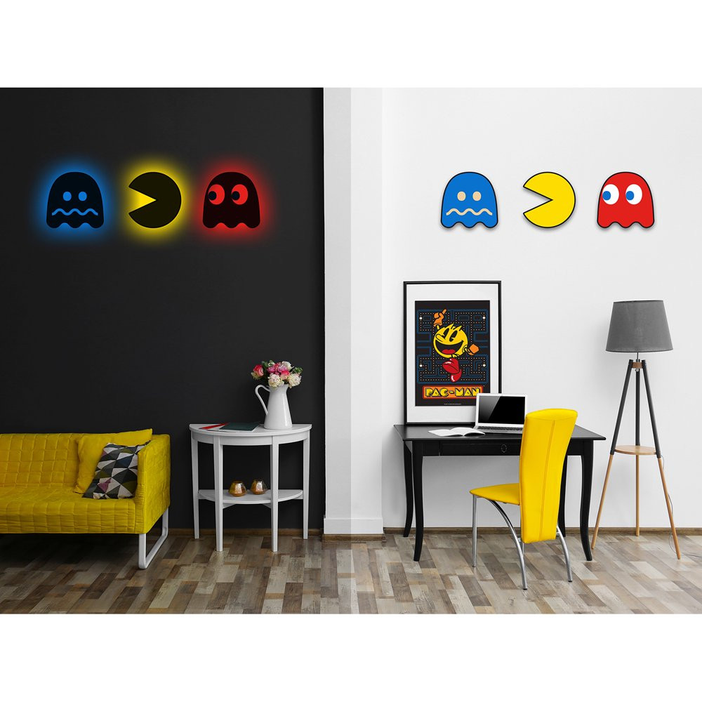 Pac-Man Silhouette Collectable Light USB/Battery Powered Arcade1UP Wall Art