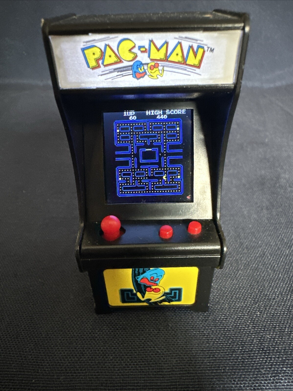 Pac-Man Miniature Arcade Game Keychain 2018 Tested And Works Scratch On Screen