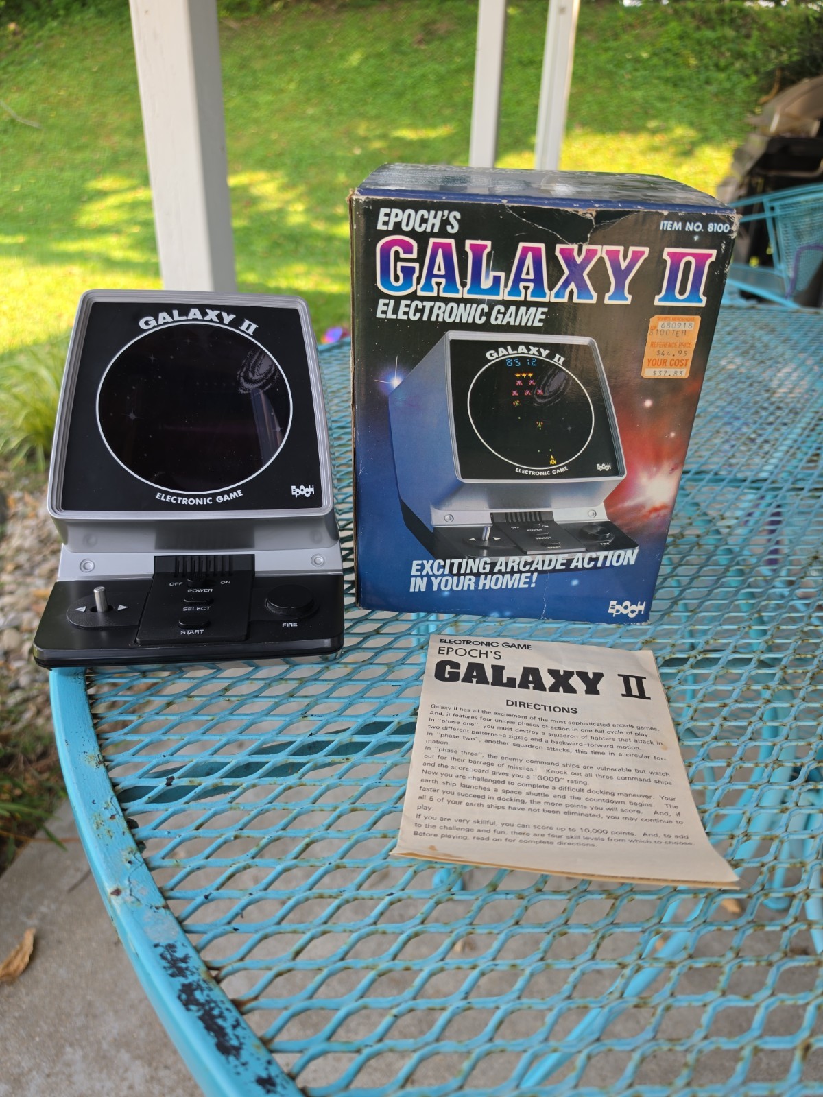 1981 Vintage Galaxy II Electronic Tabletop Arcade Game Epoch w Box Tested