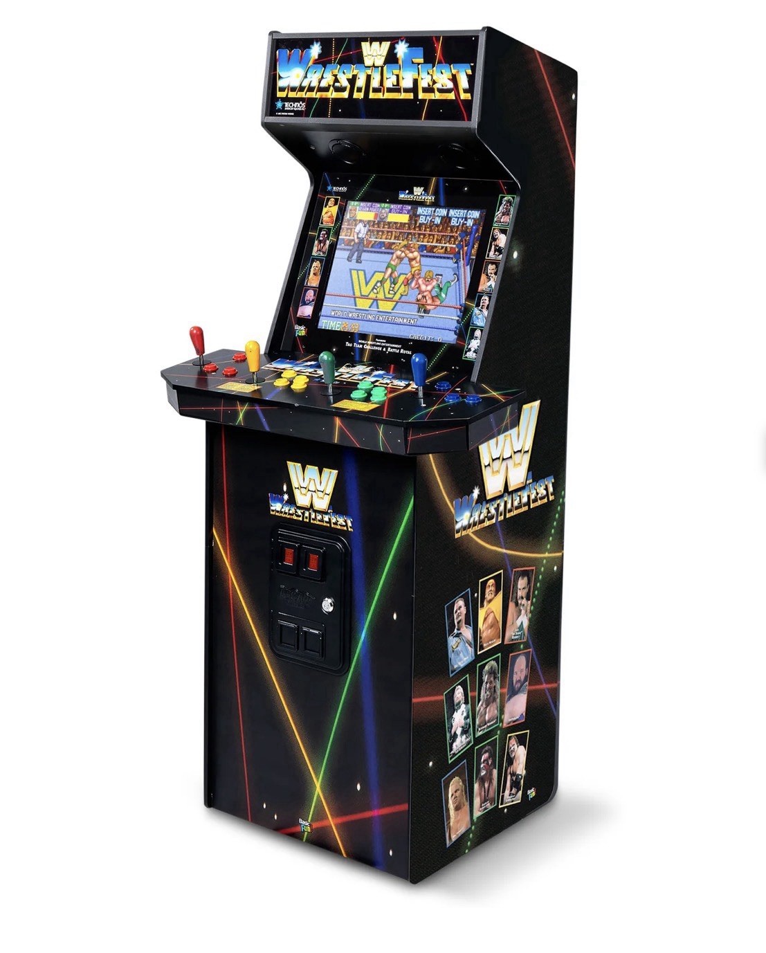 4 Player WWE Wrestlemania Supreme Series Premium Arcade Cabinet 5 Games Included