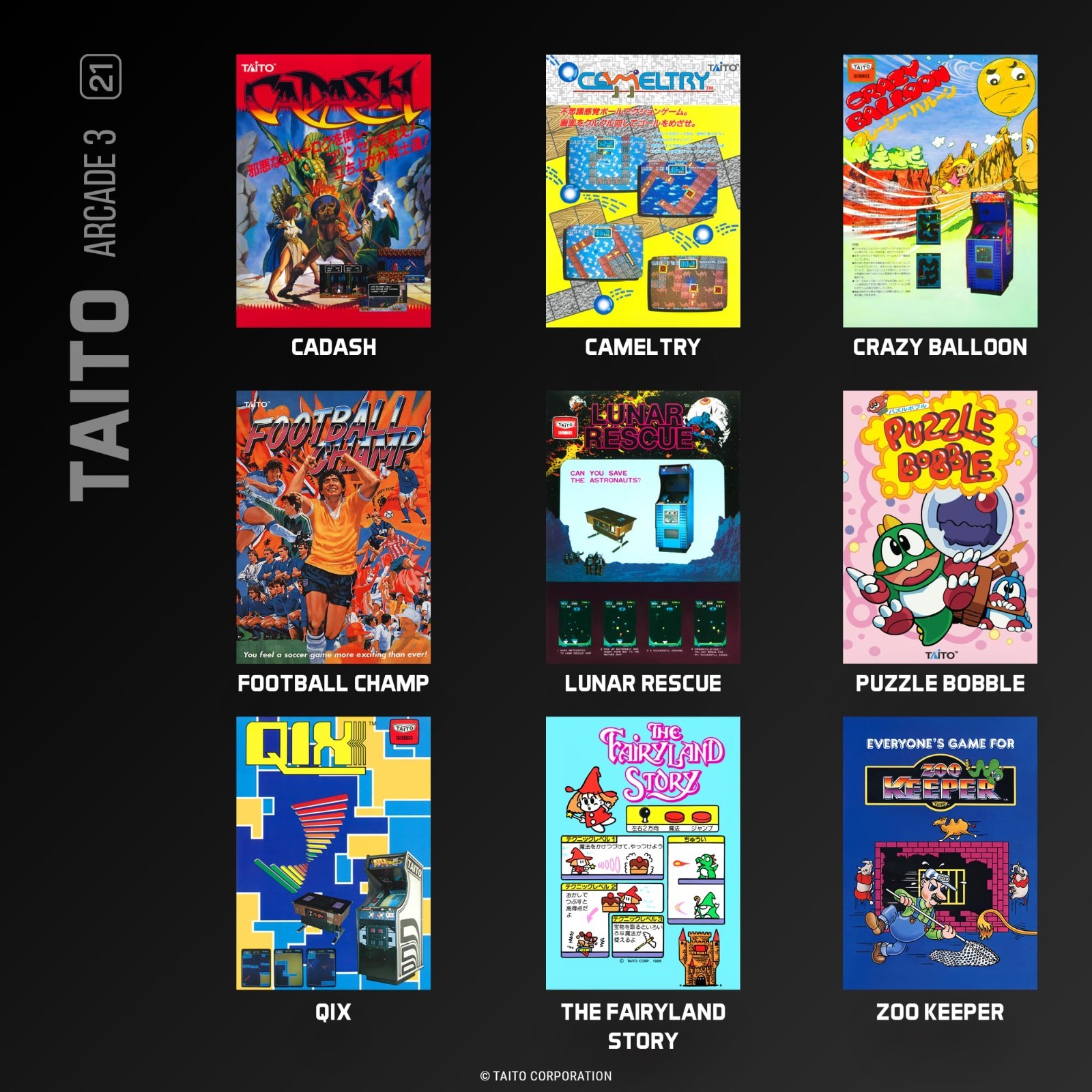 Retro Handheld Gaming Console – Blaze Evercade Taito Arcade 3, 20 Classic Games,