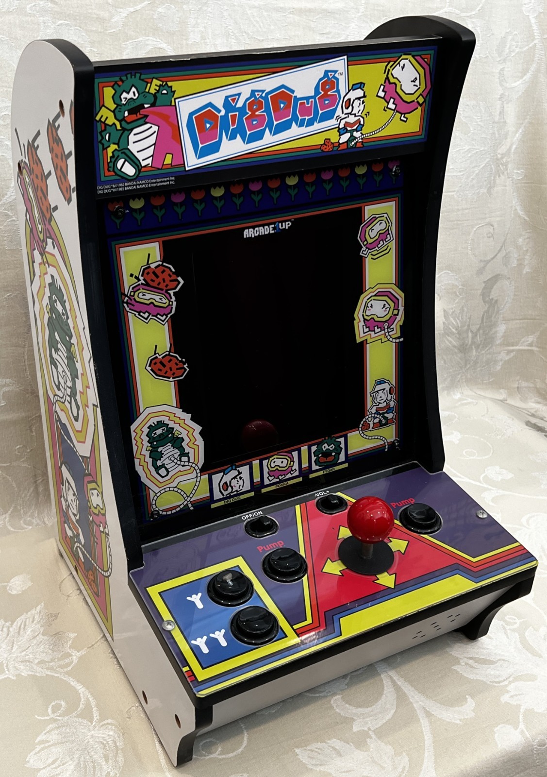 Dig Dug Arcade 1Up Countercade Tabletop – Tested See Video – Original Box