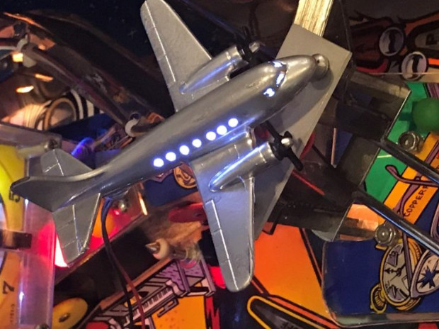 The Twilight Zone TZ Pinball Machine Plane LED Mod Bally