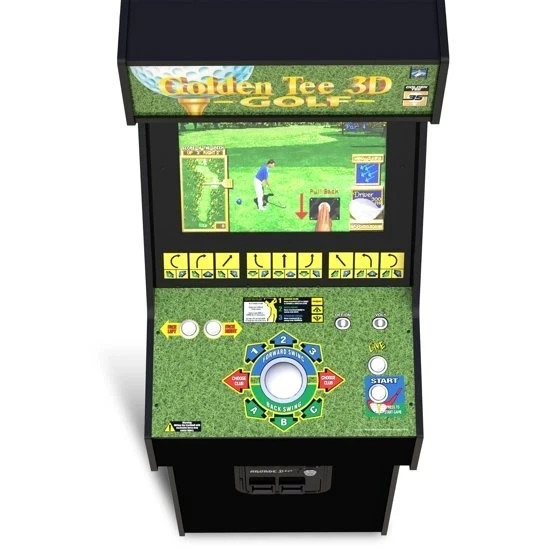 Arcade1UP – Golden Tee 3D 35th Anniversary Deluxe Home Video Game Arcade Machine