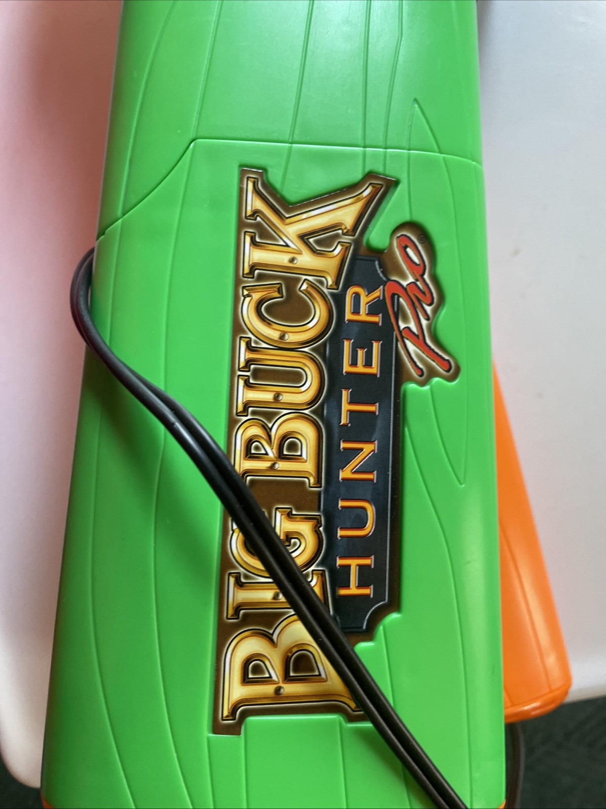 Big Buck Hunter Pro Plug & Play TV Arcade Game Green & Orange Gun NO SENSOR