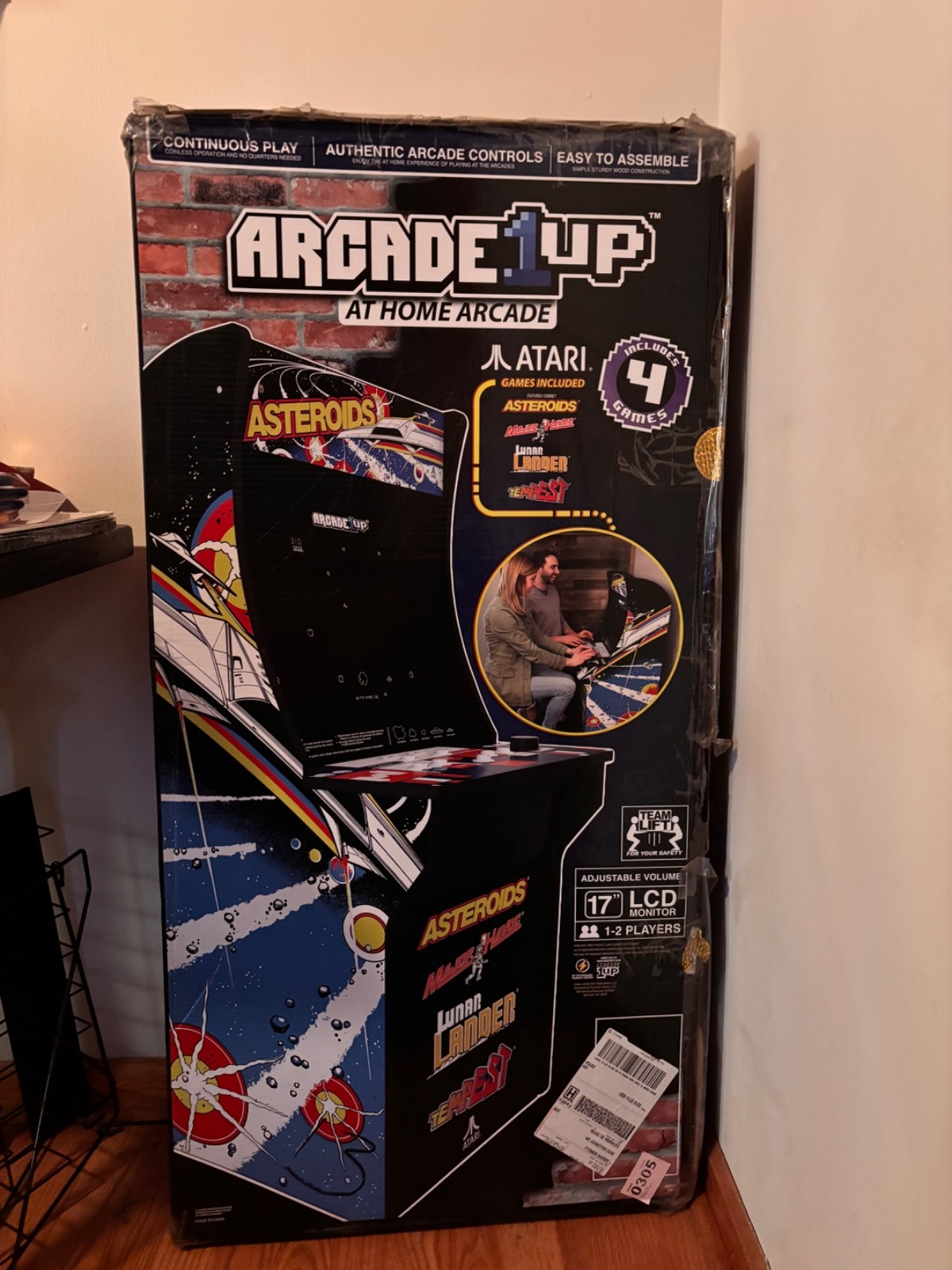 Arcade1Up Asteroids 4-in-1 Arcade Cabinet NEW in Box