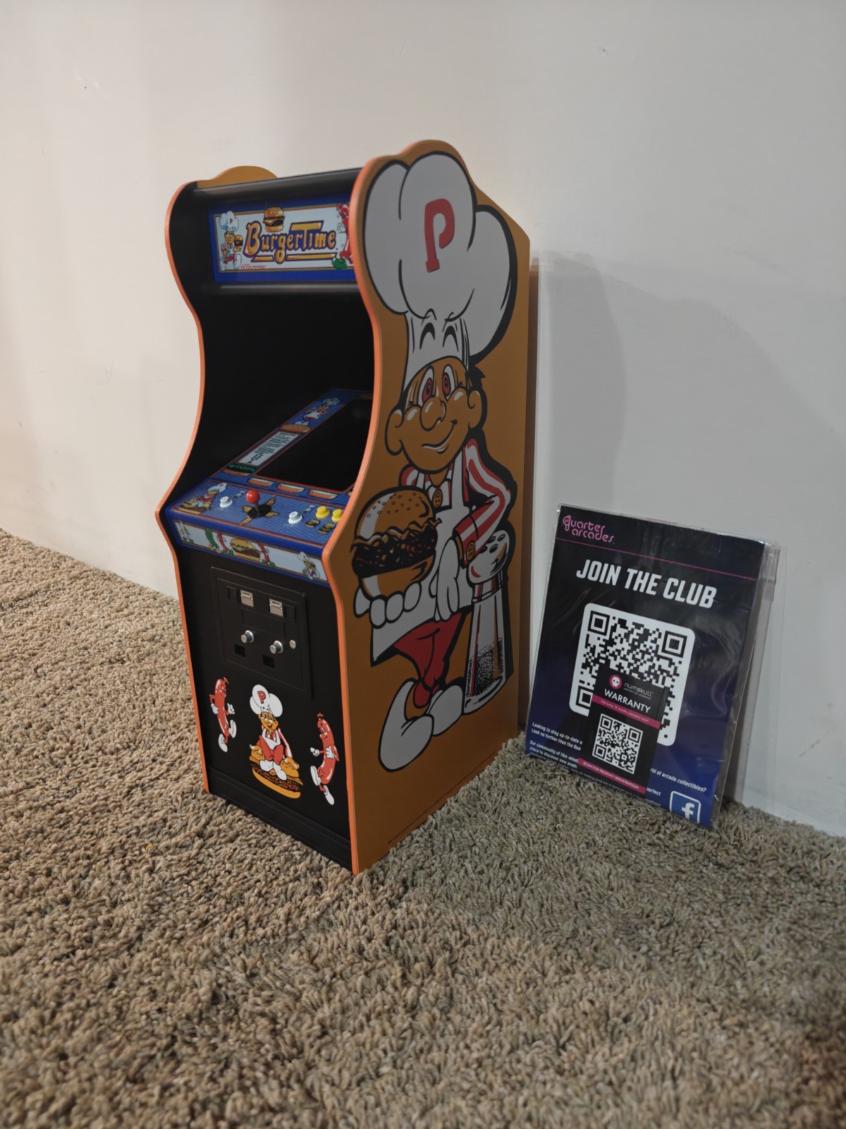 BurgerTime Quarter Arcades 🍔 Numskull 1/4 Scale Mini Replica Arcade Game 🕹 NIB
