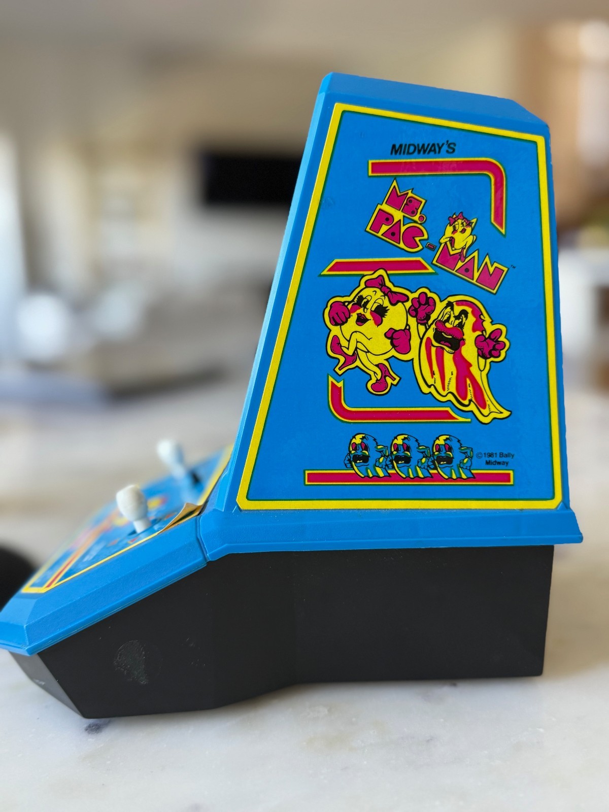 Vintage 1981 Ms. PAC-MAN Mini Tabletop Arcade Game Coleco Midway WORKS.MINT
