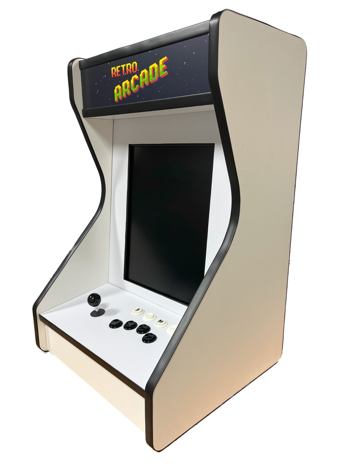 White Bar Top / Table top Vertical Arcade For Your Home! With 516 Games!