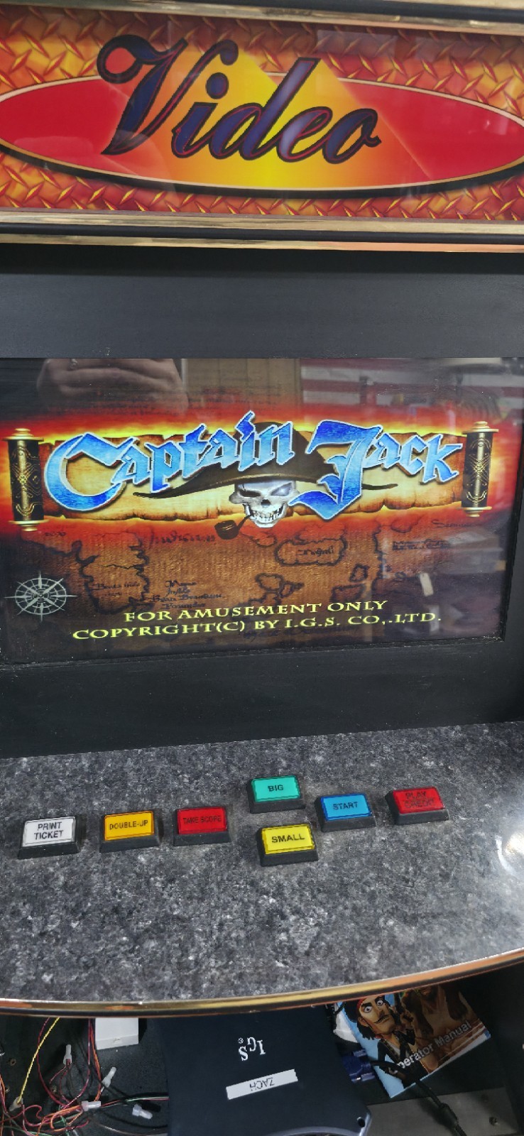IGS Captain Jack Arcade games (game board only)