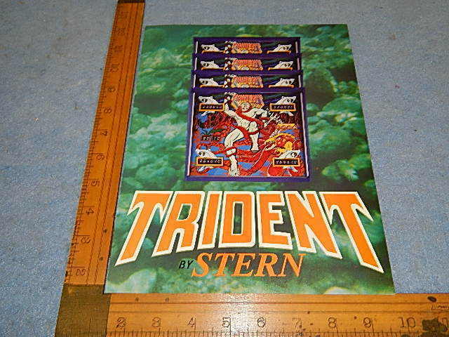 1979 Stern TRIDENT Pinball Advertising Brochure