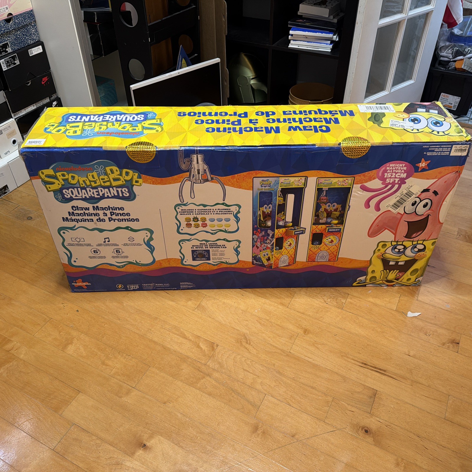 NEW SEALED Arcade1Up Arcade Spongebob Squarepants Claw Machine Game Room