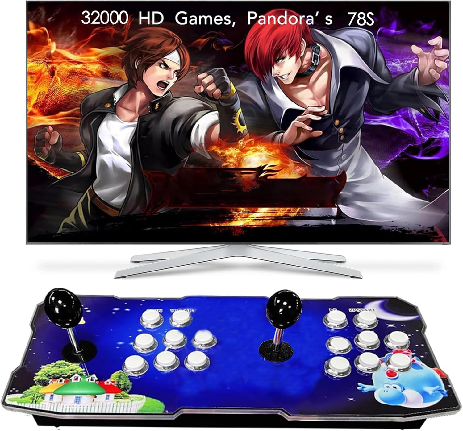 [30000 Game in 1] 70S Pandora Box Mini Arcade Console for Children Compatible PC